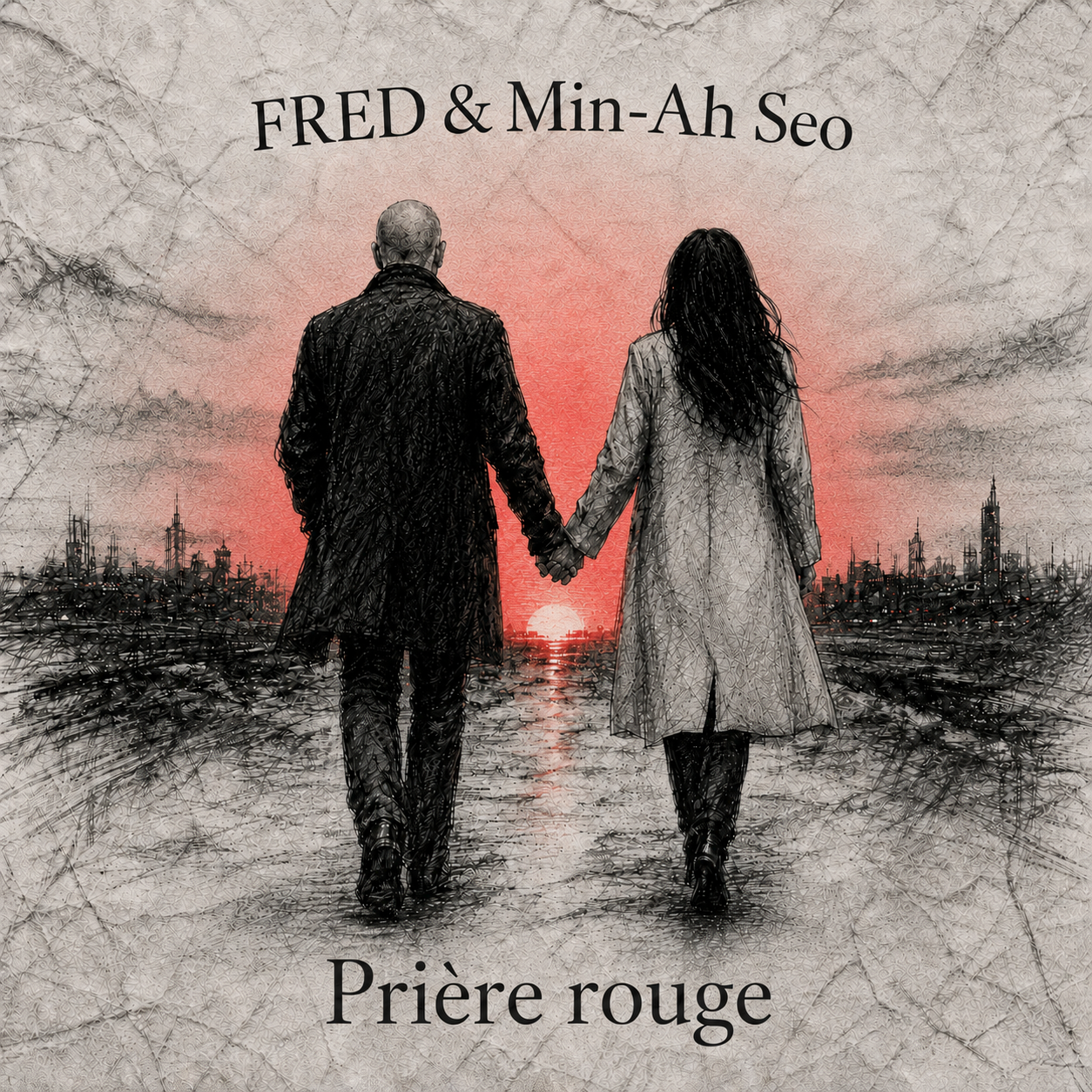 Pochette officielle de Prière rouge — FRED et Min-Ah Seo